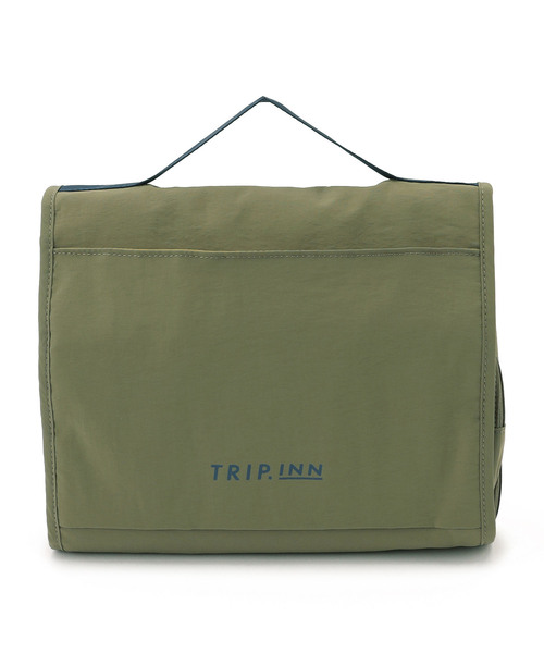 新品未使用　ポーチ　ルートイン　ホテル　3点セット　ヒツジ？　緑　不織布 新品未使用 ポーチ ルートイン ホテル 3点セット ヒツジ？ 緑