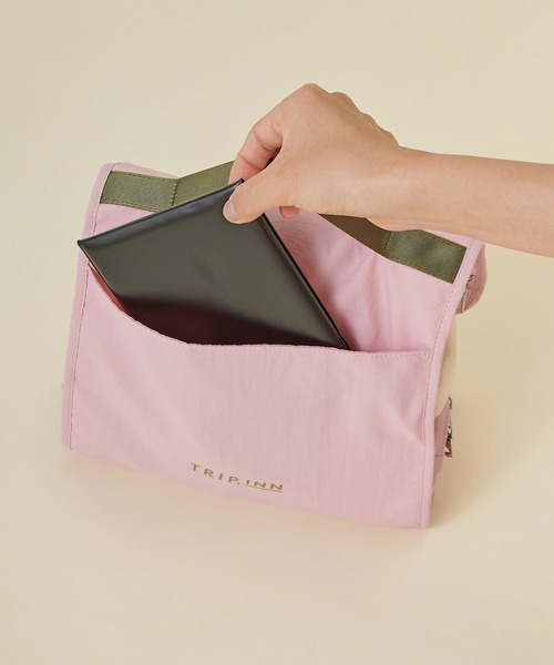 ポーチ 「TRIP.INN」 軽量パチパチトリップポーチ L レディース