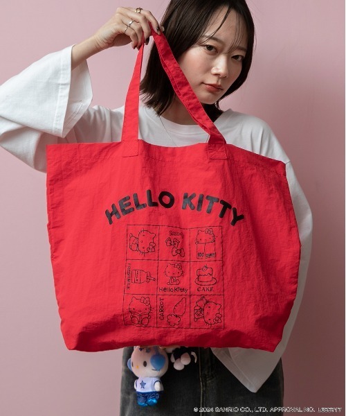 ad thie（アドティエ） トートバッグ 「HELLO KITTY」 ビッグロゴ