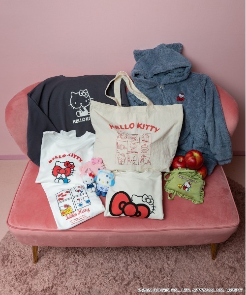 ad thie トートバッグ 「HELLO KITTY」 ビッグロゴ レディース