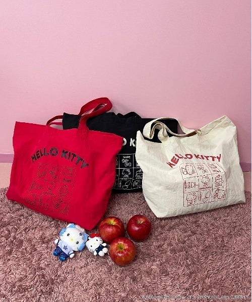 ad thie（アドティエ） トートバッグ 「HELLO KITTY」 ビッグロゴ