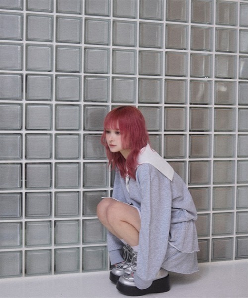 Fickle Bebe / フィクルベベ　ＦＢセーラーカラーニット　ワンピース Fickle Bebe（フィクルベベ） ワンピース セーラーカラースウェット