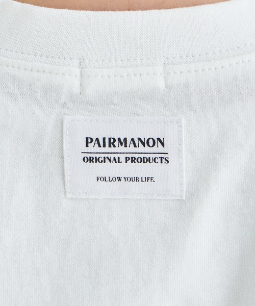 pairmanon（ペアマノン） tシャツ 「綿100%」ラウンドヘム ビッグ