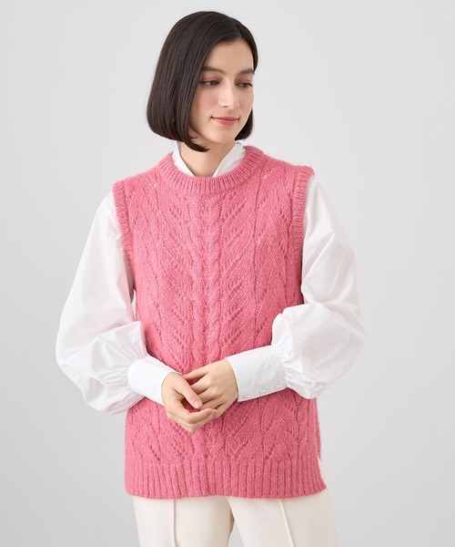 ANAYI 「ANAYI」 半袖ニット 38 ブルー レディース : ZOZOTOWN