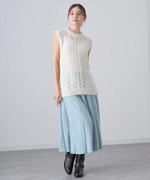 【新品タグ付き】アナイ プルオーバー 半袖 ニット ANAYI 38 ANAYI 「ANAYI」 半袖ニット 38 ブルー レディース : ZOZOTOWN