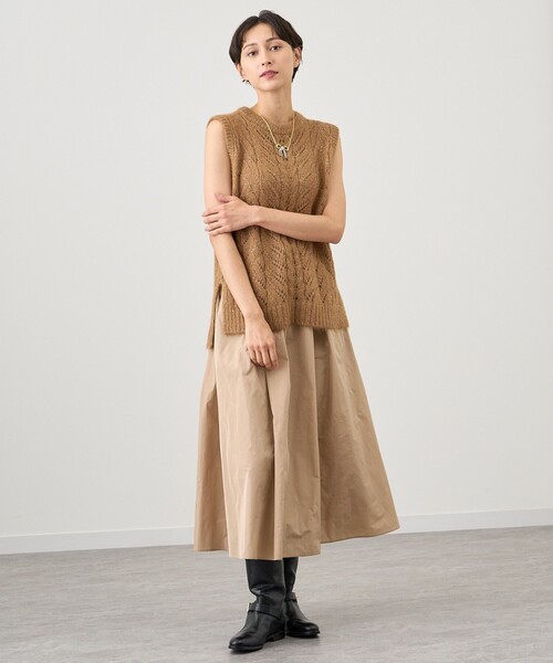 専用　現行品　ANAYI ベージュ 半袖ニット 半袖 ニット |ANAYI OFFICIAL ONLINE STORE | アナイ 公式サイト
