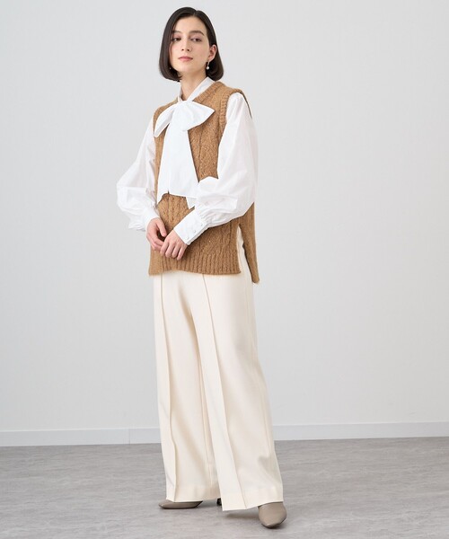 ANAYI 「ANAYI」 半袖ニット 38 ブルー レディース : ZOZOTOWN