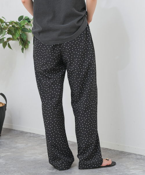 Spick＆Span スラックス パンツ 「WEB限定」ドットプリント