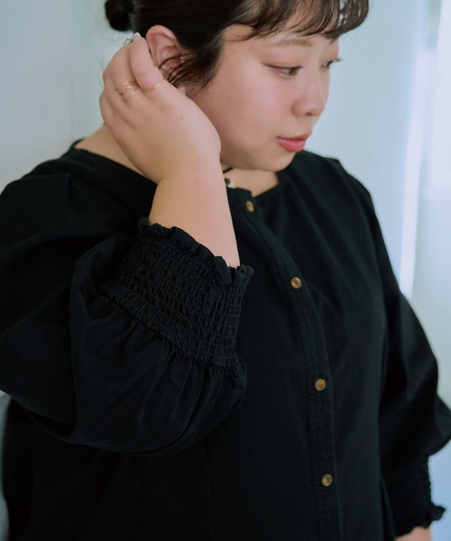LAVEANGE ワンピース 「餅田コシヒカリコラボ」デニムウエスト