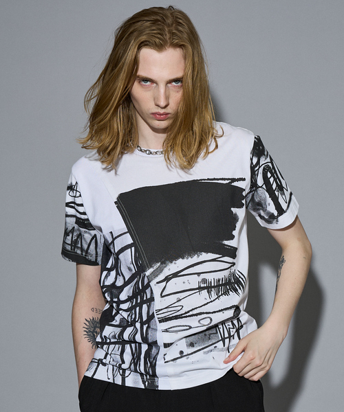 tシャツ 「40周年」 IVAN ドッキング グラフィック 半袖Tシャツ メンズ