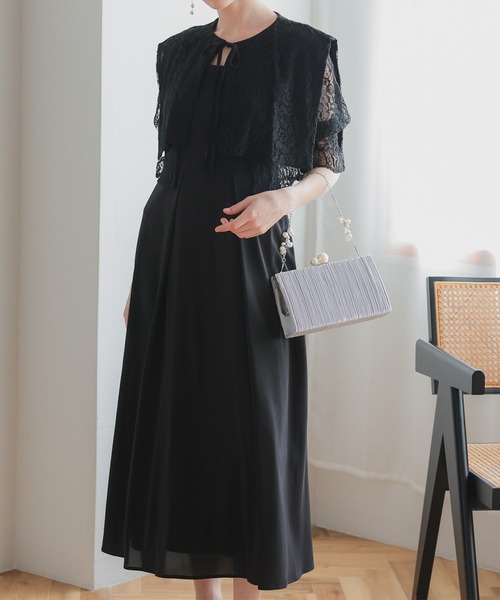 haremode（ハレモード） ドレス レースボレロセットキャミソール