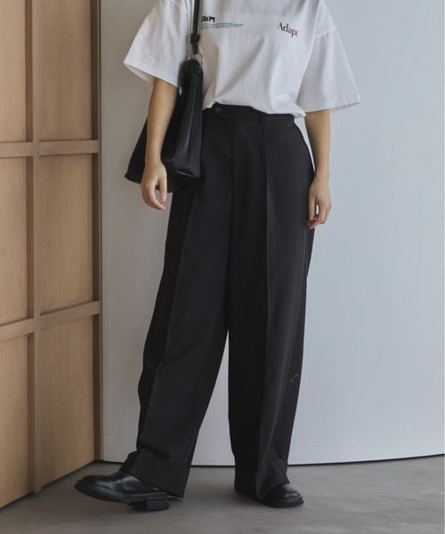 新品 トゥモローランド 9分丈 くるぶし丈 スラックス パンツ ロールアップ Amazon | [NAKACHI] テーパード パンツ ベルト 付き レディース