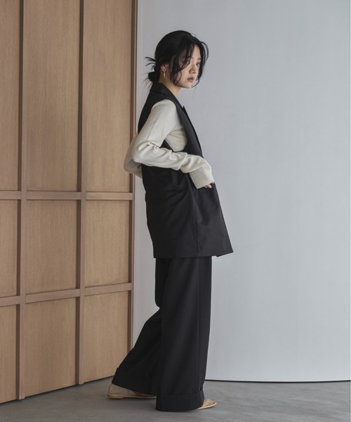 ANN DEMEULEMEESTER ロールアップスラックス XS アン ドゥムルメステール Ann Demeulemeester 5-Pockets High