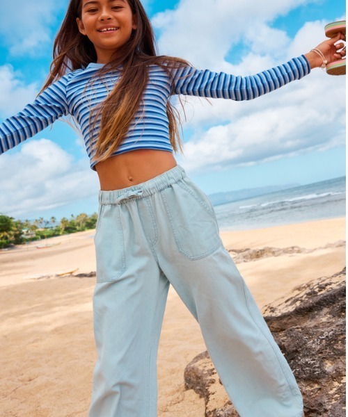 ROXY（ロキシー） パンツ SEASIDE VIEW RG /ロキシーキッズコットン