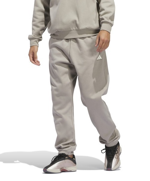 adidas::スナップパンツ バスケットボール ブラック:J/M[RESALE] Adidas Men's Fleece Pant Black S99441/MGrey CG1392/Onix