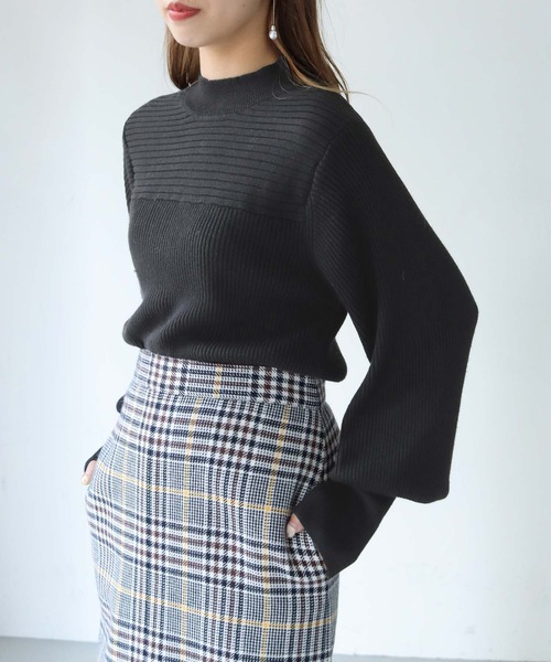 「HER CLOSET」 長袖ニット M オレンジ レディース_画像2