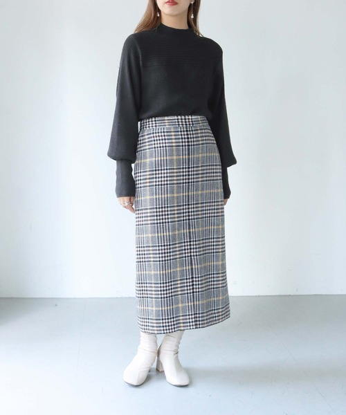 「HER CLOSET」 長袖ニット M オレンジ レディース_画像5