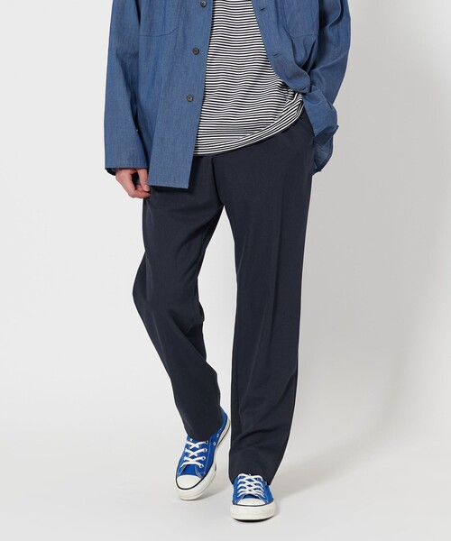 UNITED ARROWS トロピカルクリース テーパード パンツ イージーケア トロピカル テーパードパンツ ―イージーケア