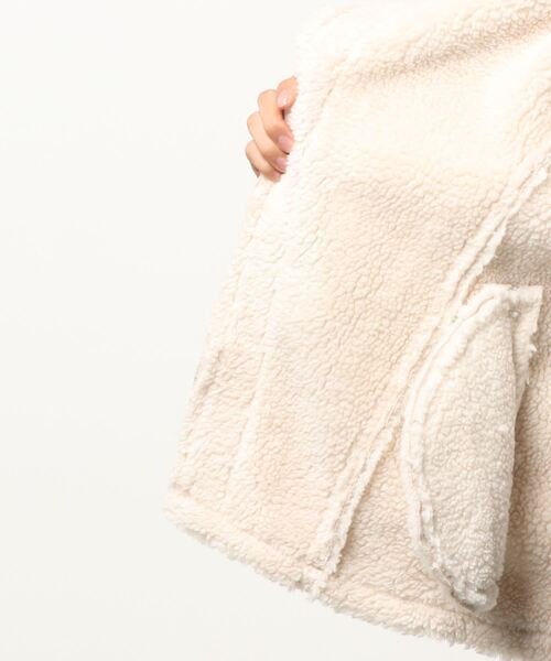 「DOLLUPOOPS」 ライダースジャケット 38 ベージュ レディース_画像2