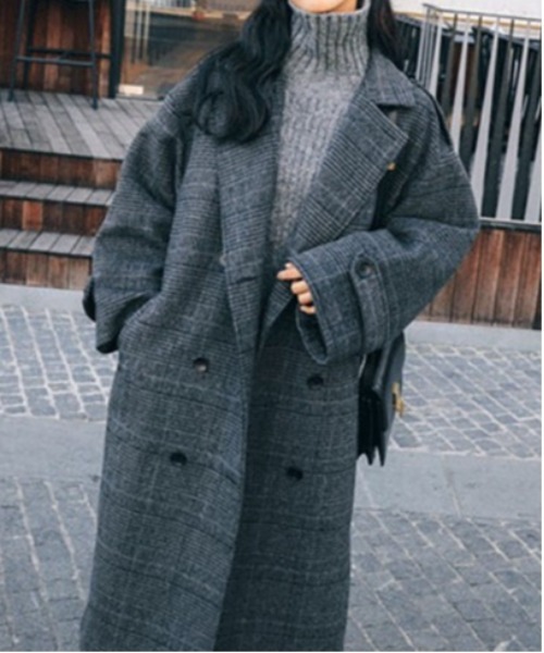 「BLANC FICELLE」 チェスターコート S グレー レディース_画像7