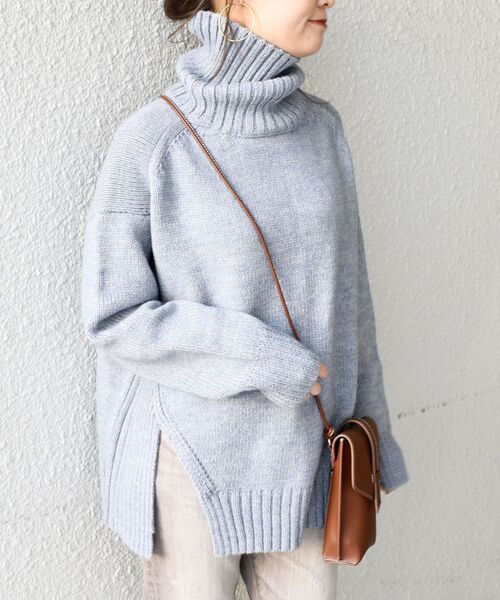 「SHIPS」 タートルネックニット SMALL ベージュ レディース_画像6