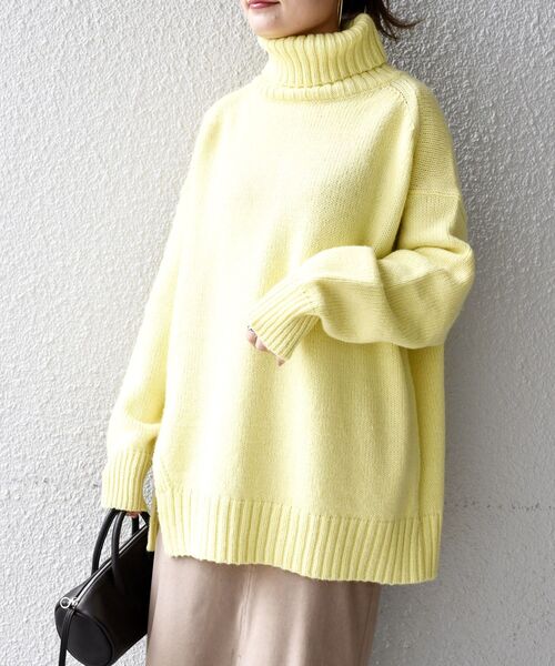 「SHIPS」 タートルネックニット SMALL ベージュ レディース_画像7