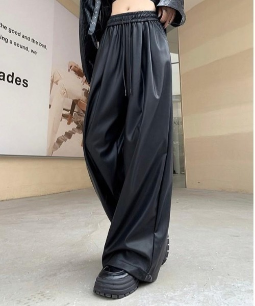 「VIBGYOR」 「burlesque」イージーパンツ MEDIUM ブラウン レディース_画像3