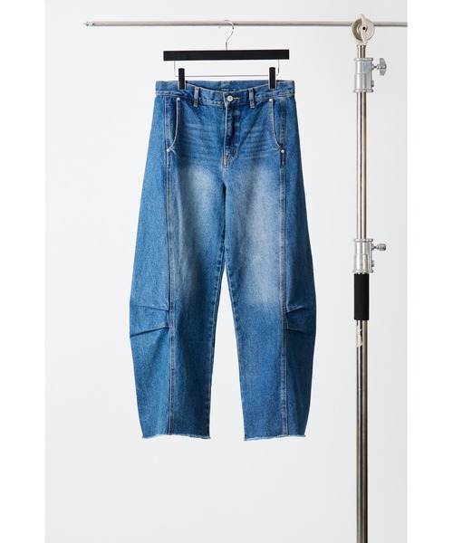 YENN パンツ ニータックデニムパンツ レディース メンズ