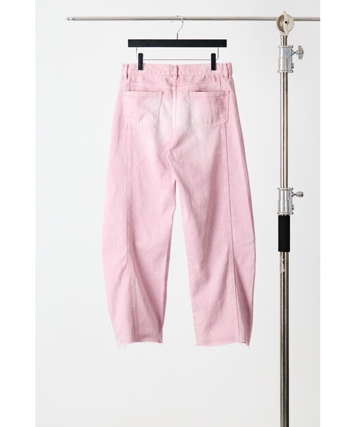 パンツ YENN KNEE TUCK DENIM PINK 36 YENN パンツ ニータックデニムパンツ レディース メンズ
