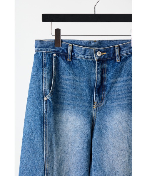 【新品】YENN（イエン）25SSモデル　 ニータックデニムパンツ 38 YENN パンツ ニータックデニムパンツ レディース メンズ