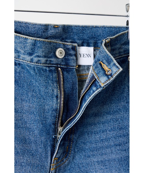 【新品】YENN（イエン）25SSモデル　 ニータックデニムパンツ 38 YENN パンツ ニータックデニムパンツ レディース メンズ