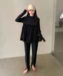 ラッシュガード 水陸両用センタースリットレギン...の詳細画像1