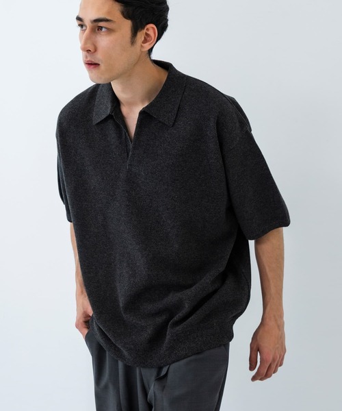 crepuscule 21SS 別注 ニットポロシャツ crepuscule セーター ニット crepuscule/別注 S/S KNIT POLO