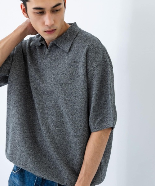 crepuscule 21SS 別注 ニットポロシャツ crepuscule / 別注 S/S KNIT POLO