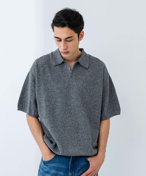 crepuscule 21SS 別注 ニットポロシャツ crepuscule セーター ニット crepuscule/別注 S/S KNIT POLO