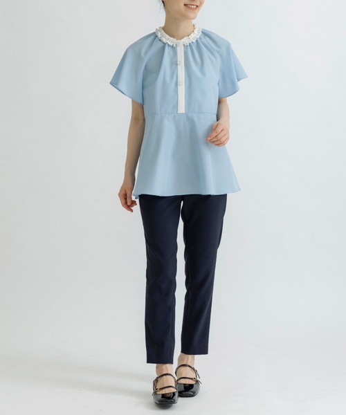 ☆新品☆24200円☆SONO☆オーナメントビジューチュニック☆ブラウス Sono（ソーノ） ブラウス シャツ 「SONO/ソーノ」「PLUVIOPHILE.COL