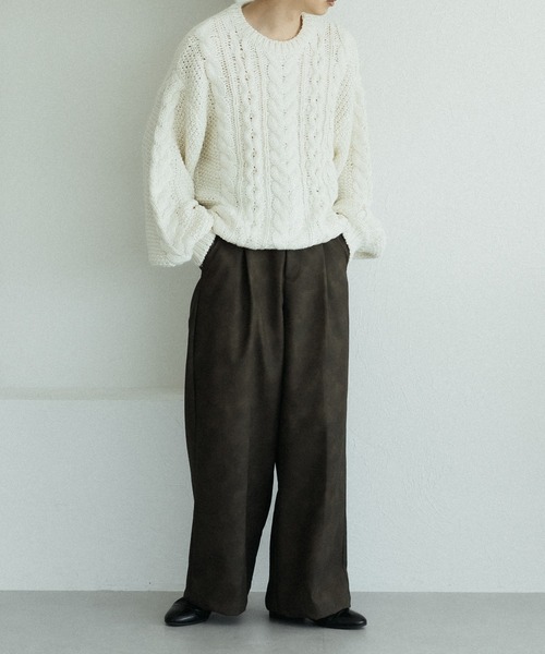 「epnok」 長袖ニット MEDIUM アイボリー メンズ_画像5