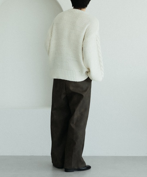 「epnok」 長袖ニット MEDIUM アイボリー メンズ_画像8