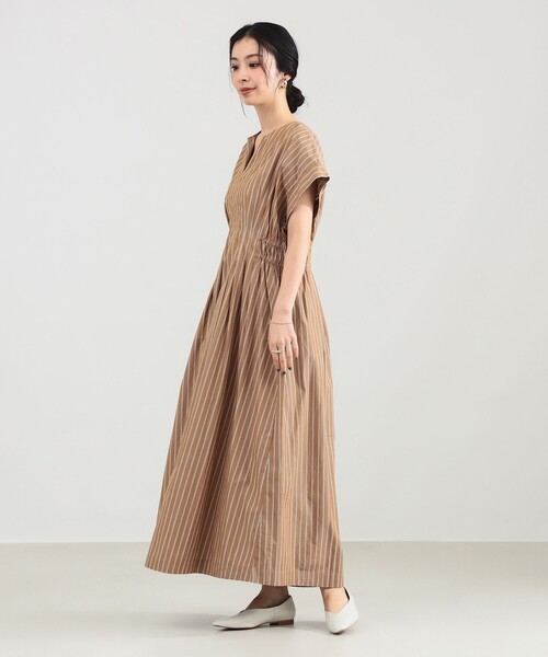 新品タグ付き　ne Quittez pas ワンピース　ベージュ NE QUITTEZ PAS! ワンピース 「別注」ne Quittez pas / ポプリン