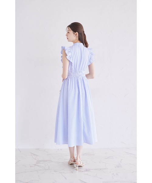 tocco closet（トッコ クローゼット） ワンピース フリル付きボウタイ