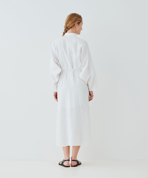 美品♡GALERIEVIEギャルリーヴィー　リネンオーバーシャツ　ホワイト36麻 GALERIE VIE（ギャルリー ヴィー） ブラウス シャツ ドロンワーク