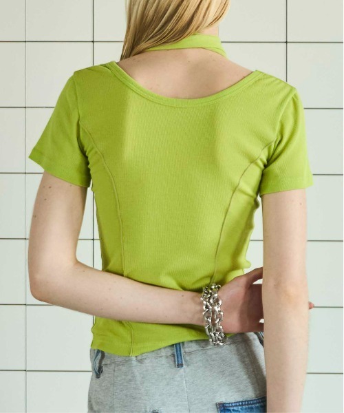 MAISON SPECIAL tシャツ With Tie Sheer Cotton T-shirt/タイ