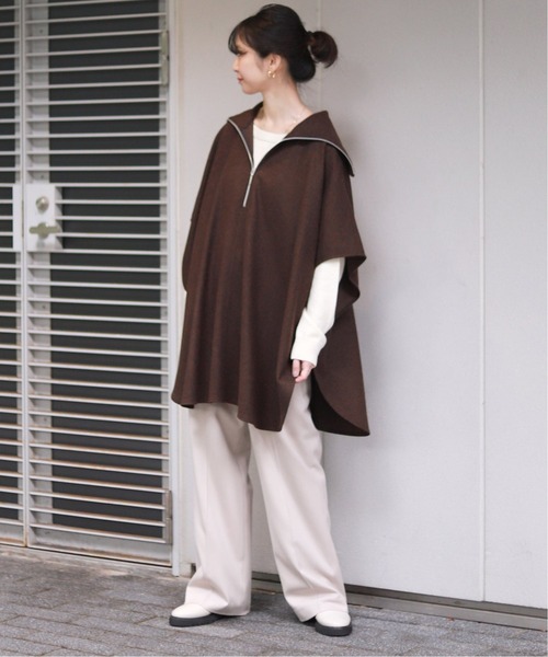 SLOBE IENA（スローブイエナ） ポンチョ FREE グレー レディース