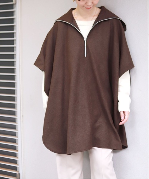 SLOBE IENA（スローブイエナ） ポンチョ FREE グレー レディース