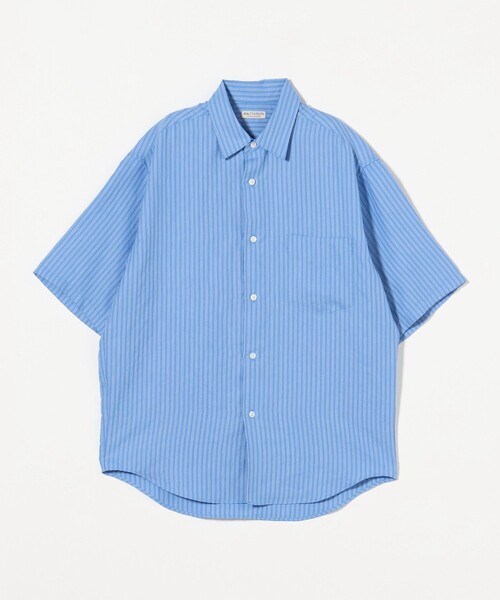 UNITED ARROWS TOKYO リネンシャツブラウス　青 BEAUTY＆YOUTH UNITED ARROWS シャツ ライト リネンタッチ
