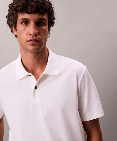   カルバンクライン Tシャツ ポロシャツ L ホワイト Calvin Klein カルバンクライン Tシャツ ポロシャツ L ホワイト