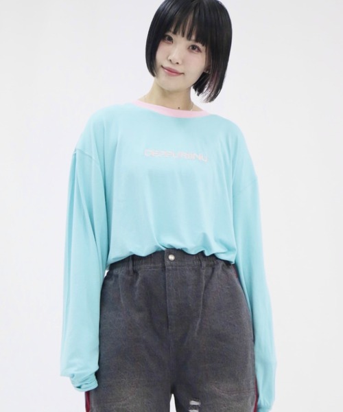 tシャツ neuron/ニュウロン/DEPPURIINU ロングTシャツ レディース メンズ
