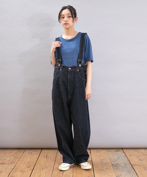RNA オーバーオール O0708 SOFT TWIST COTTONオーバーオール(M ブラック