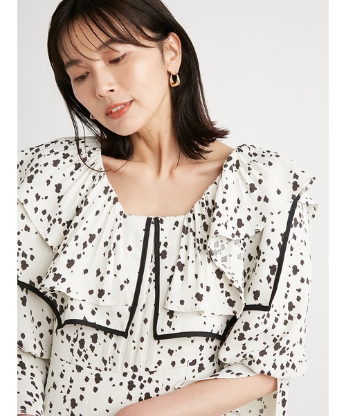 「SNIDEL」 7分袖シャツ ONE SIZE ホワイト レディース SNIDEL 「SNIDEL」 7分袖ブラウス ONE SIZE ホワイト レディース