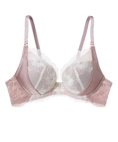 PEACH JOHN（ピーチジョン） ブラジャー サテンエンブロイダリーブラ